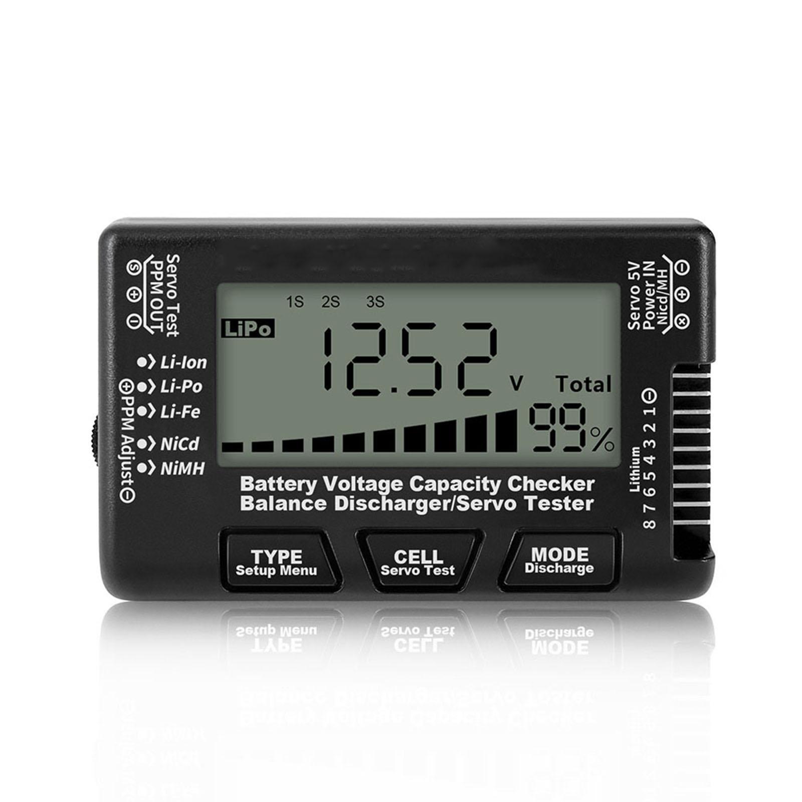 

Features High Visibility Display Screen Rc Model Products Digital LiFe Lithium Ferrite Lithium Battery Lowest Voltage Cell чорний