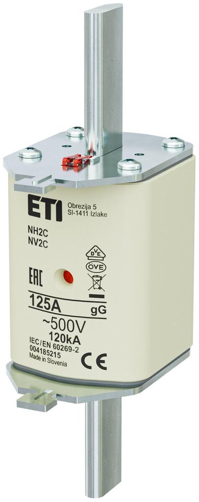 Fuse link - NH2C gG 125A/500V - slow