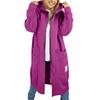 Women's Fashion Casual Plus Size Hooded  Long-Sleeve Solid Jacket