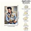 "Elvis Presley Inspired Golden Guitar Costume Jacket"Blanket Flannel Throw Blanket for Sofa, Bed, Travel, Camping, Office, Couch, Chair, And