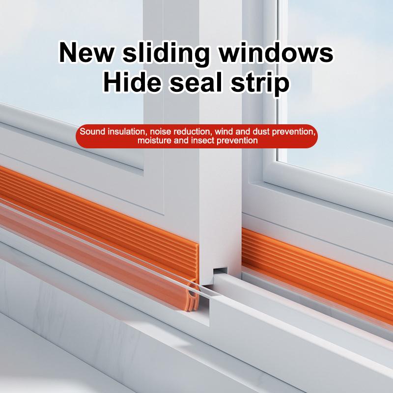 Tpe Sliding Window Seal Strip Self Adhesive Triple Sound Insulation Windproof Anti-Cold Door Under Flexible Weatherstrip Tape