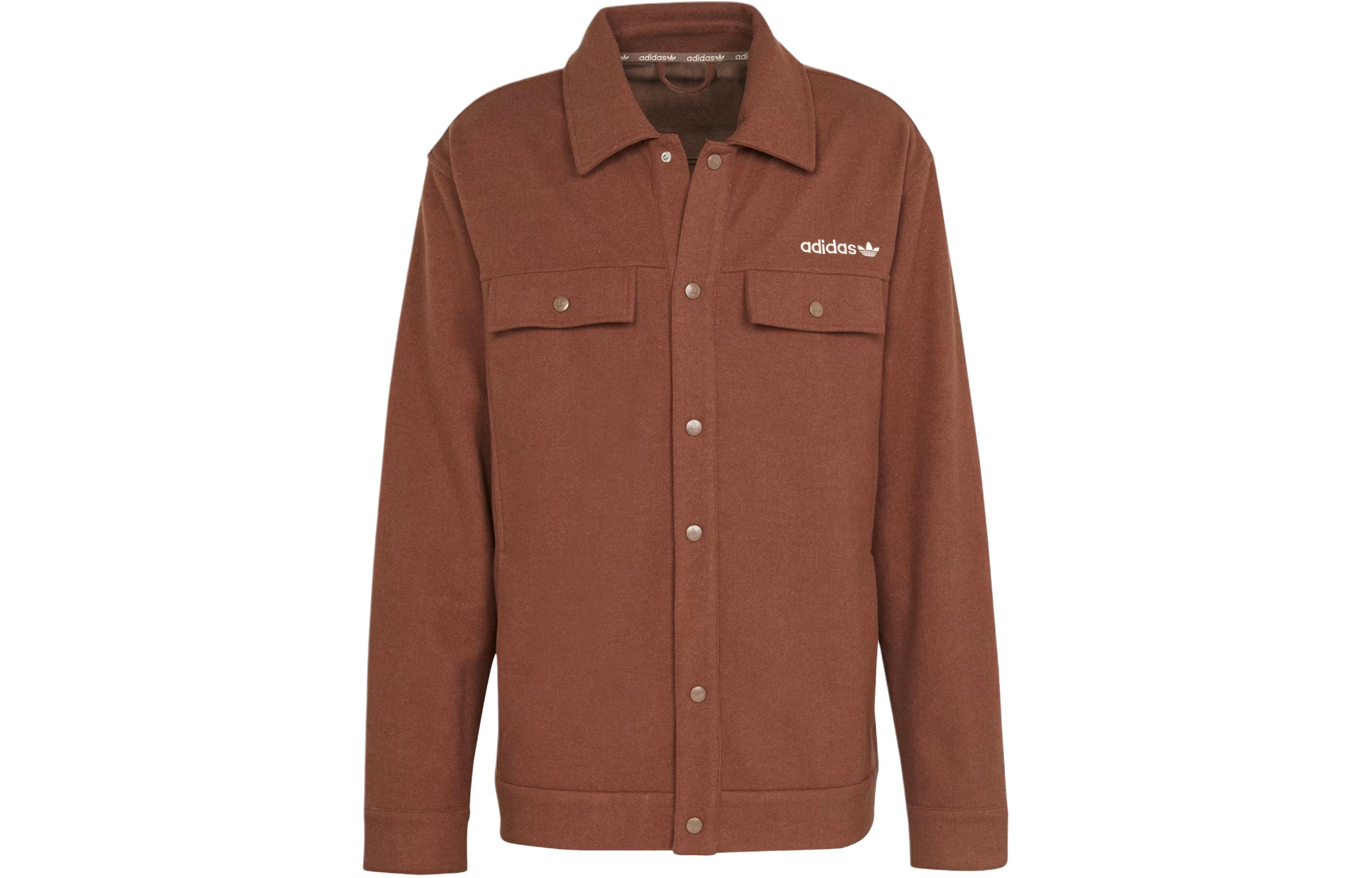 Adidas Originals Logo Embroidered Premium Overshirt IS2044 L