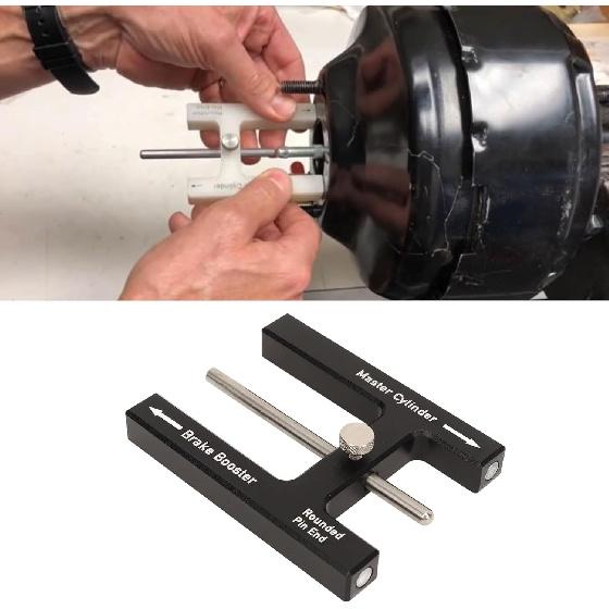 Brake Booster Adjustment Tool Aluminum Alloy Brake Master Cylinder Push Rod with Adjustable Pin