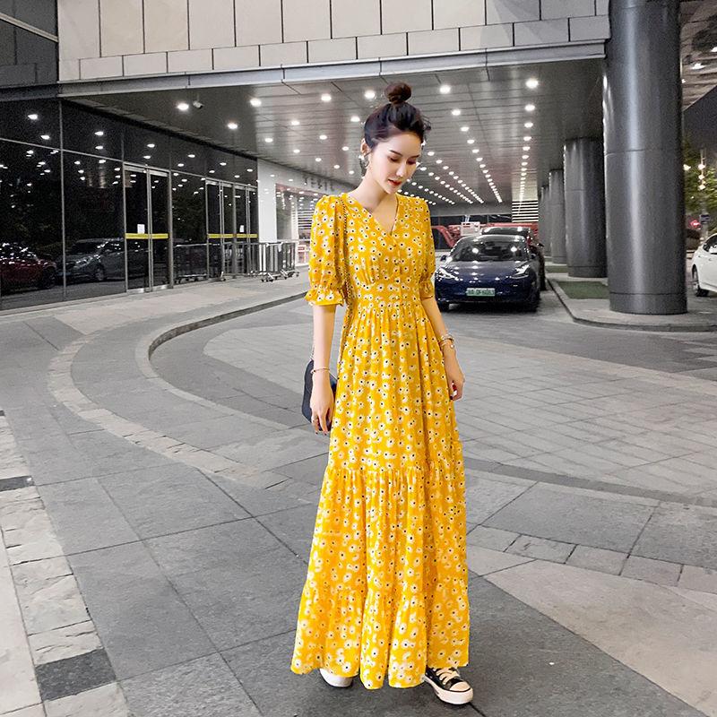 yellow church dresses Dress For Perfect item for church events or any special occasions. Printed Gown Yellow Simple Gown
