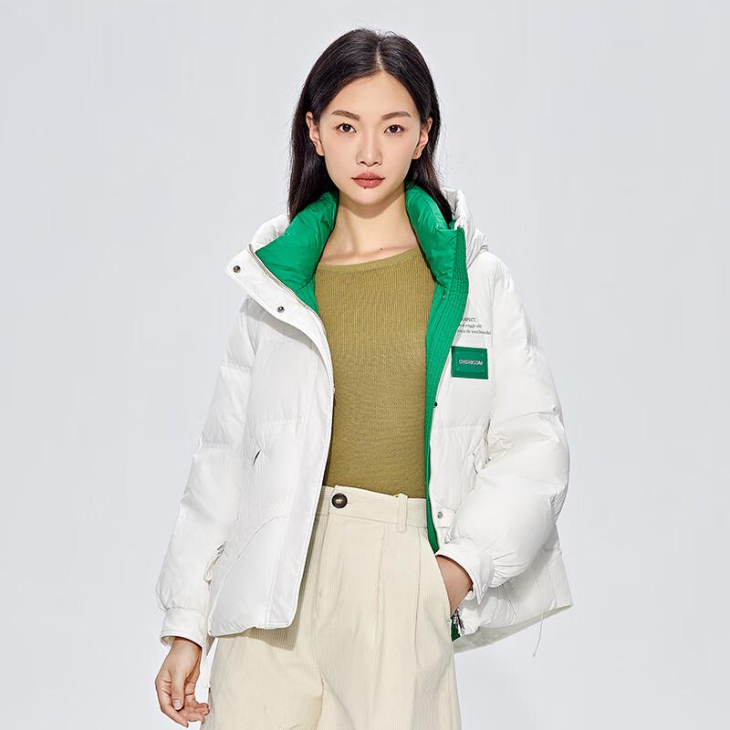 

Qianrengang Women s Hooded Duck Down Jacket (Y289090Y) XS (155)