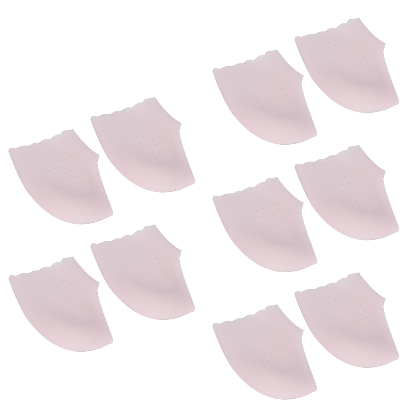 

5 пар подушечек для пяток, защитные подушечки, увлажняющий защитный чехол для пяток, для женщин, розовый розовый