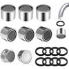 8 Pcs Faucet Aerator Replacement Parts Kitchen Sink Aerator Faucet Filter with Brass Shell Housing 15/16 Inch With Gasket For Kitchen and Bathroom