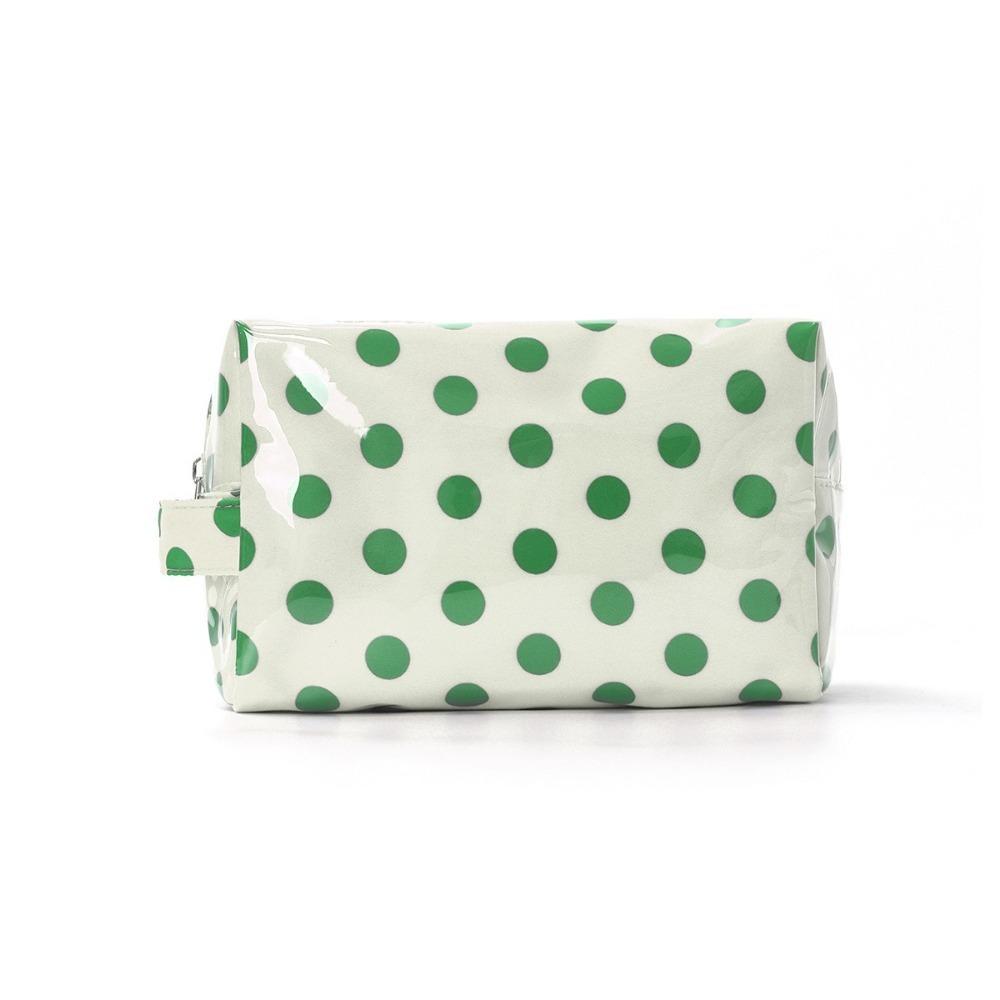 

Waterproof PVC Toiletries Storage Bag Large Capacity Women Handbag Travel Use бежевый/зелёный