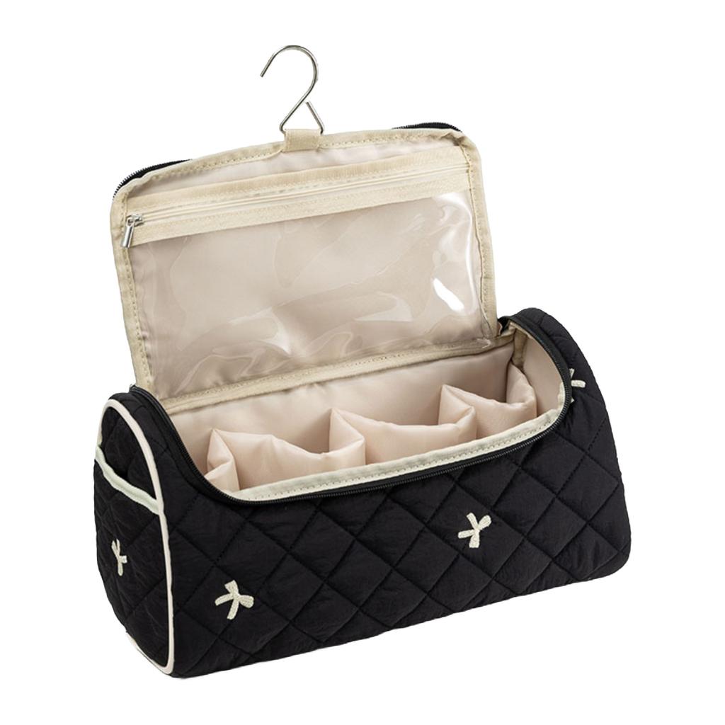 Large-Capacity Quilted Cosmetics And Hair Dryer Storage Bag