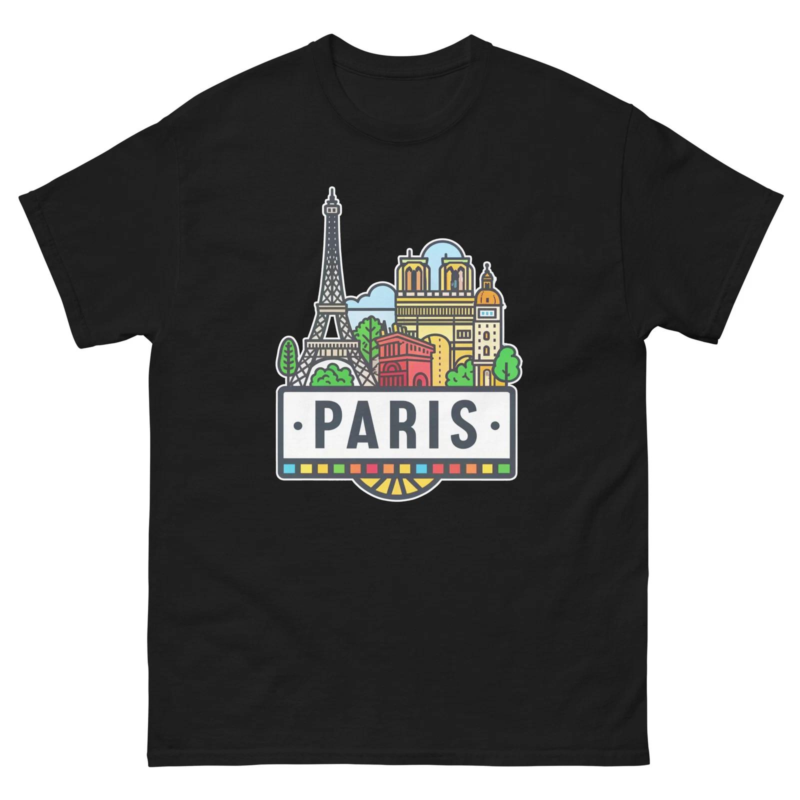 Paris World Travel Urban Area City T-Shirt S