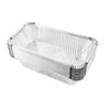 20Pcs 670ml Barbecue Plate Rectangular Aluminum Foil Baking Boxes Roasting Grill Tin Tray for