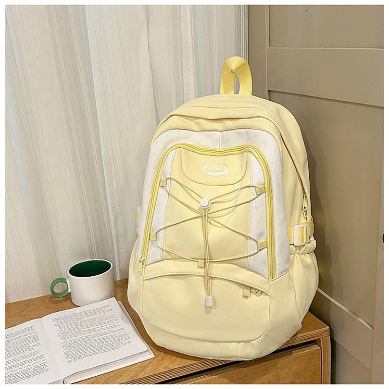 School Bag New High Value Fresh Sweet Candy Color Backpack Junior High School Students Lightweight Travel Backpack