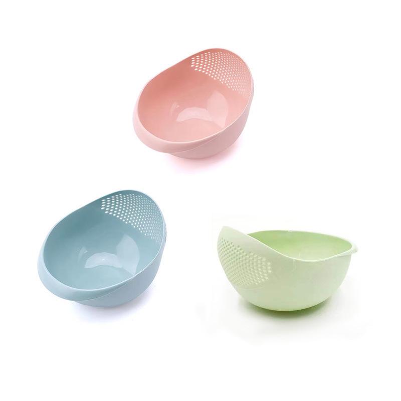 Plastic Rice and Vegetable Washing Basket, Drain Basin, and Fruit Sieve