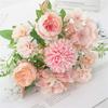Artificial Flowers, 7-pronged Artificial Flowers, Peony Bouquets, Plastic Flowers, Daisies, Silk Fabric Flowers, Dried Flowers, Home Decoration