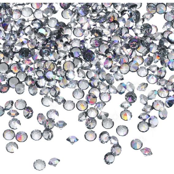 MECCANIXITY 16800 Pcs Wedding Table Scatter Confetti Diamond, 3mm Mini Crystals Acrylic Fake Diamonds Rhinestones for Table Centerpiece Decorations