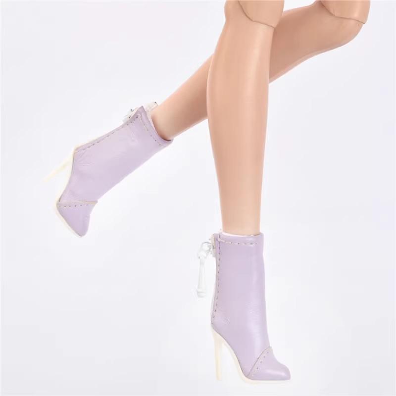 1/6 High-End Supermodel Doll High Heels Shoes High Quality Handmade Toy Boots Fashion Ankle Boots For Fr2 Fr6.0 Doll Accessories