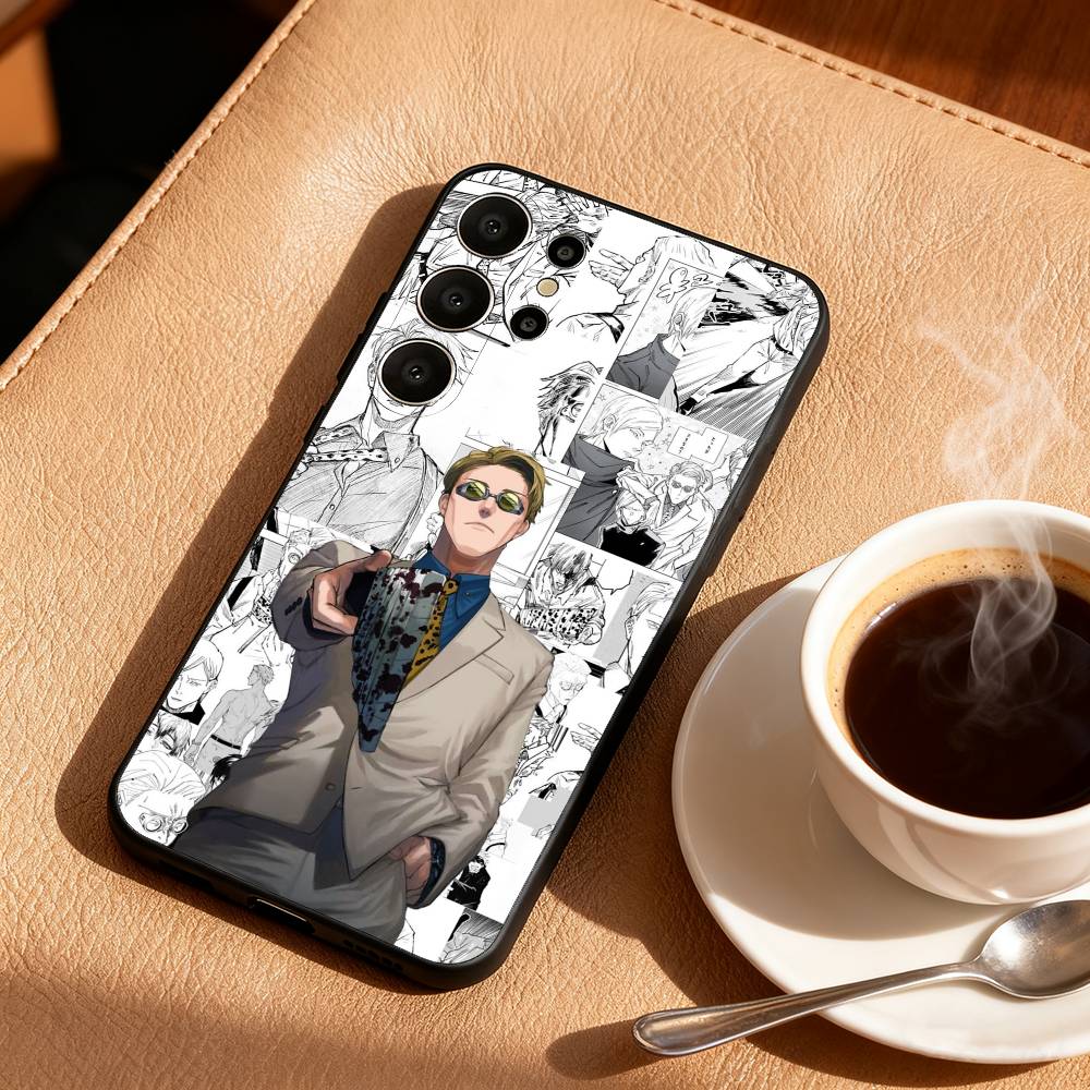 Anime K-Kento N-Nanami Phone Case For Samsung S26,S25,24,23,22,30,21,10,9,Ultra,Plus,Lite,FE Soft Black Case