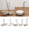 color ceramic Kitchen Ladle Spoon Rest Holder with Polished Stainless Steel Rack