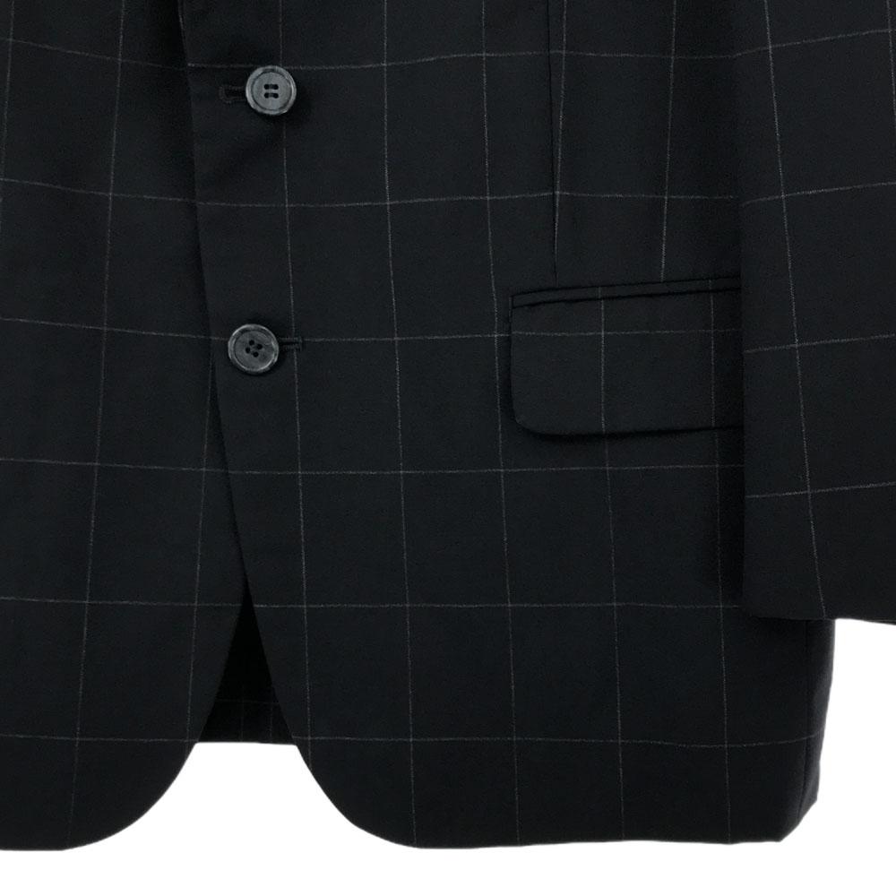 Paul Smith LONDON Grid pattern tailored jacket 90A4 black Men's Used