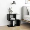Day and Night - Day and Night Black Plywood Nightstand 50x30x51.5cm