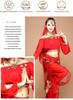 Indian Ethnic Belly Dance Set - Long Sleeve Autumn/Winter Pants for Stage Performance