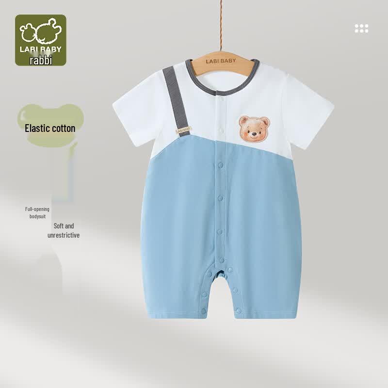 Rabi Baby Boy Summer Short Sleeve Romper