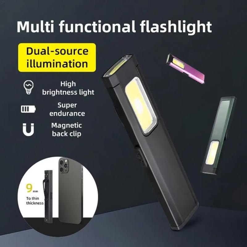 Mini Portable Flashlight Rechargeable Head Light Waterproof LED Headlamp for Hiking Running Repairing Fishing Cycling with Tail Magnet