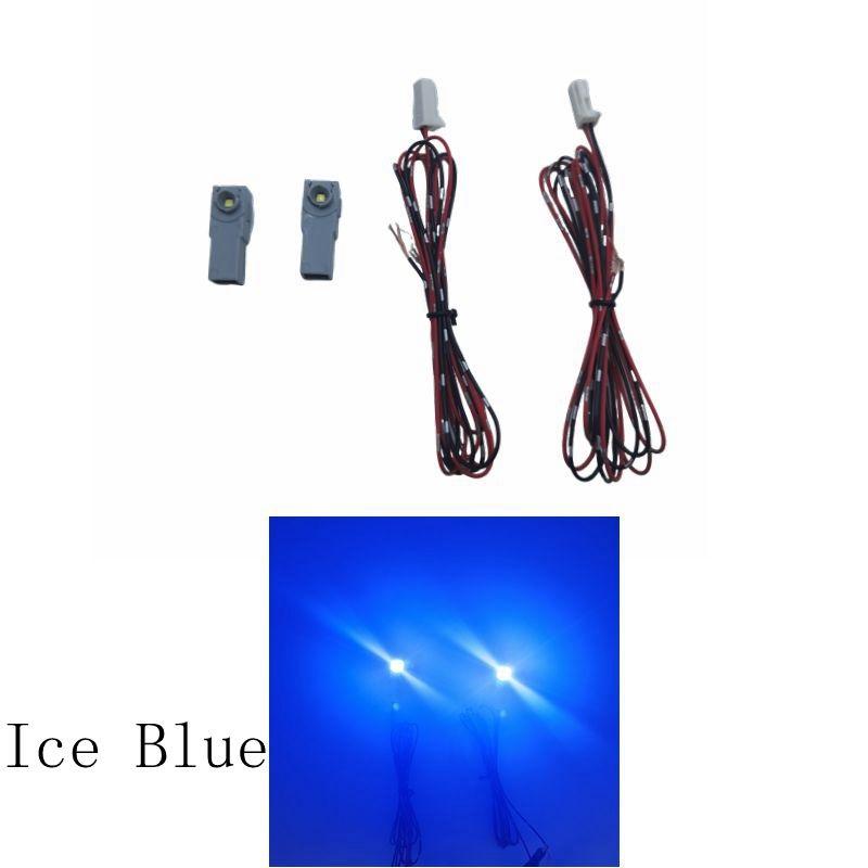 

2 шт. Светодиодная лампа для ног с проводом Для Toyota Mazda Subaru Yaris Camry Corolla Внутреннее освещение Освещение для ног Разъем подсветки ice blue with Wire