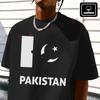 T-shirt en coton pour homme Pakistan Cricket Drapeau du Pakistan Cricket Pakistanais Moto T-shirt Décontracté pour homme