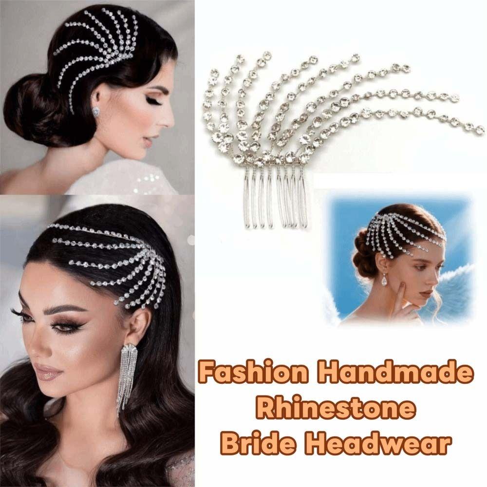 Sparkling Bride Crown Tiaras Elegant Wedding Hair Accessories Banquet Event