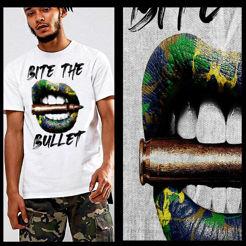 

Hip Hop t-shirt Street Hustle camo lips urban Gangster Mobster thug life Mafia 4XL