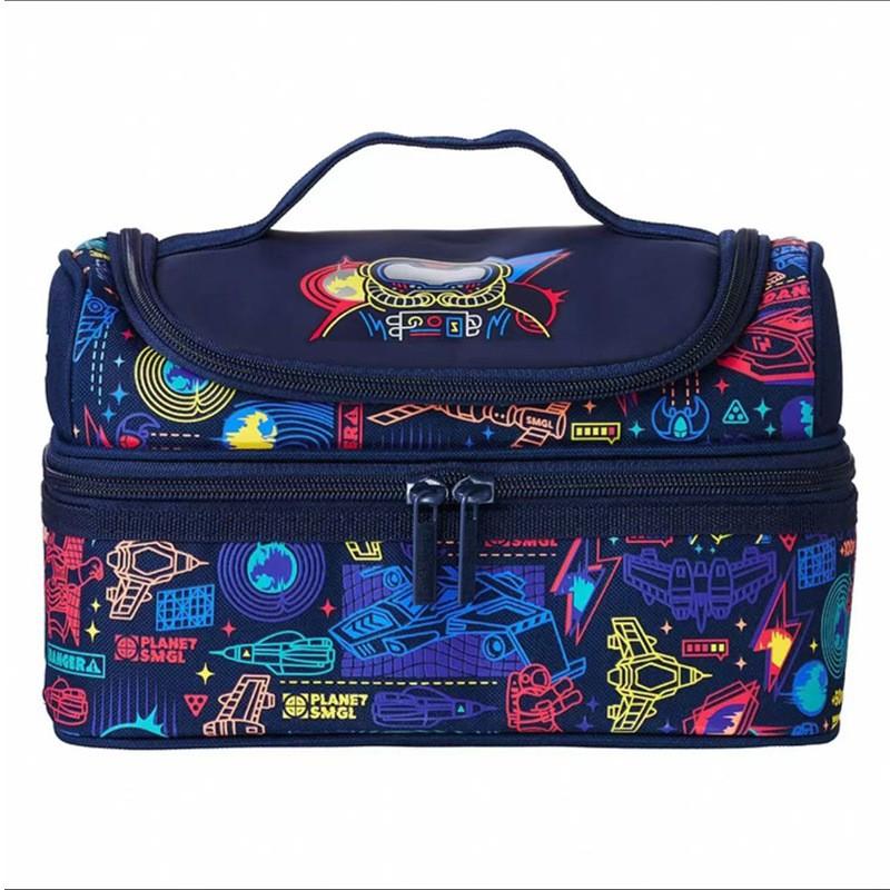 Kids Insulated Lunch Bag School - Double Layer Waterproof Canvas Tote With Handle Large Capacity Leakproof Student Lunchbox
