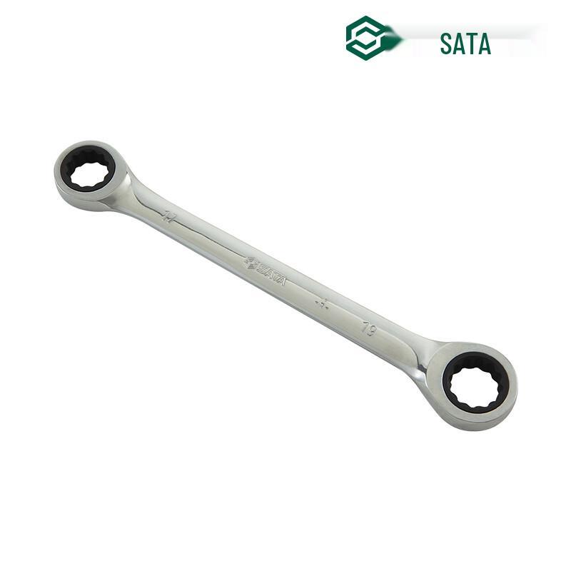 SATA 46200 Fully Polished Double Ring Ratchet Wrench