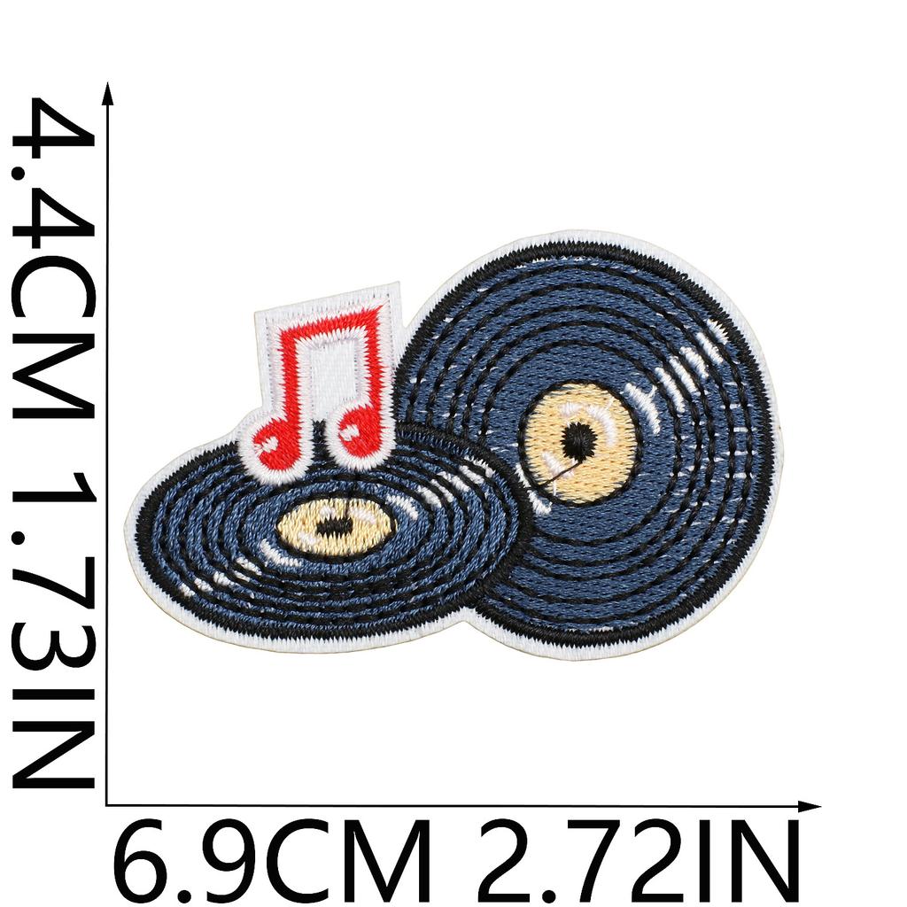 Taylor Cd Embroidery Cloth Sticker Singer Patch Sticker Music Butterfly Disc Computer Embroidery Chapter Bag Decoration Skirt Embroidery Label