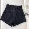 Plus Size High-Waisted A-Line Denim Shorts - Spring/Summer Loose, Slimming, Wide-Leg Hot Pants for Women