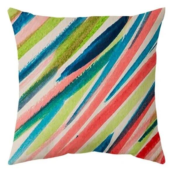 Luxuriöse Heimdeko Kissenbezug Büro Sofa Kissenbezug Tropischer Regenwald Pflanzenmuster Dekokissenbezug