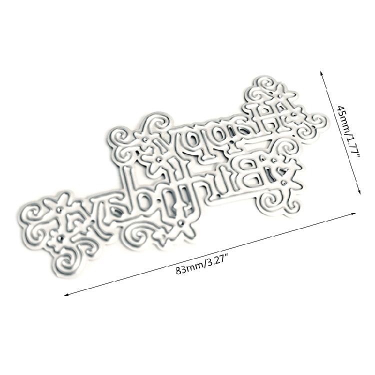 Decorative Embossing Die Cuts for Birthday Card Making DIY Scrapbooking Albums