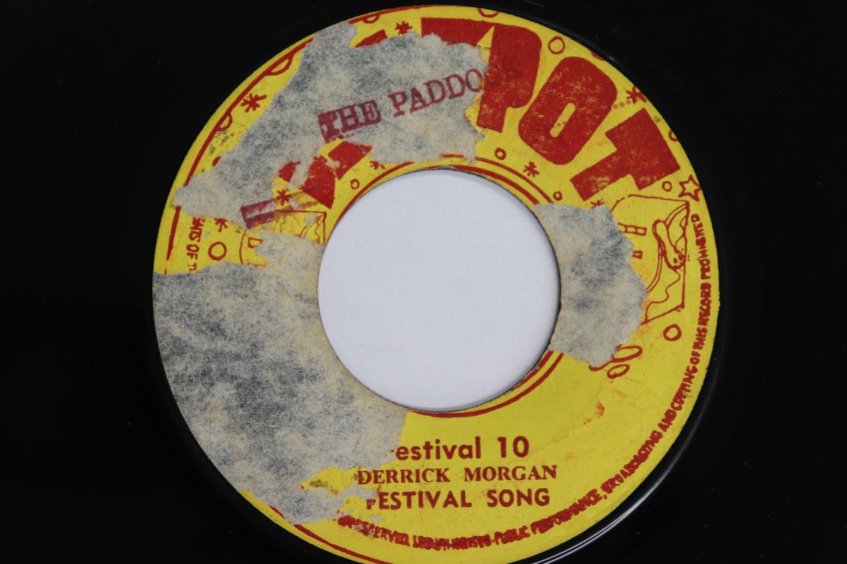 

7inch Record DERRICK MORGAN - Festival 10 NONE JACKPOT 1972 Jamaica Reggae, Ska & Dub Used