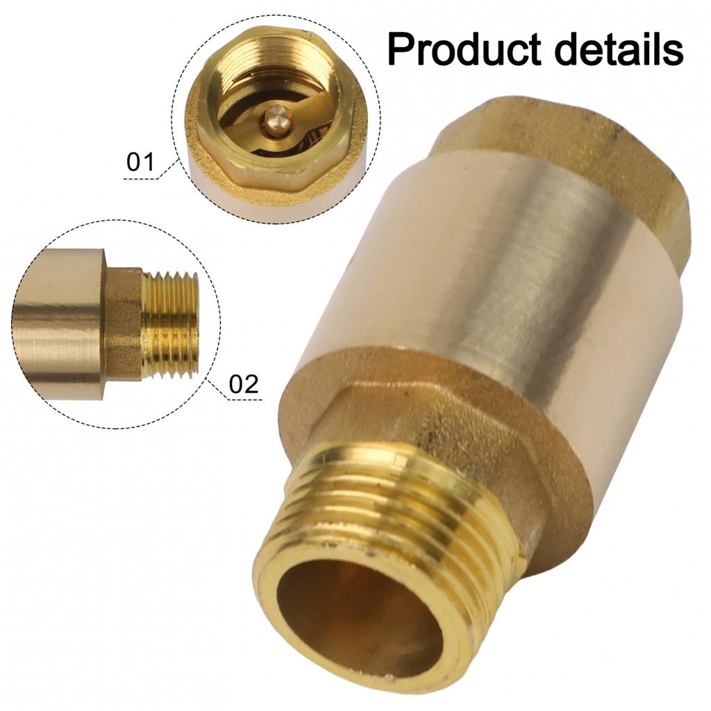 Backflow Prevention Brass Check Valve Pipeline Connection Easy Installation