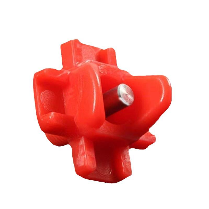 Red-Headed Automatic Poultry Nipple Drinker for Four-Corner Chicken Use
