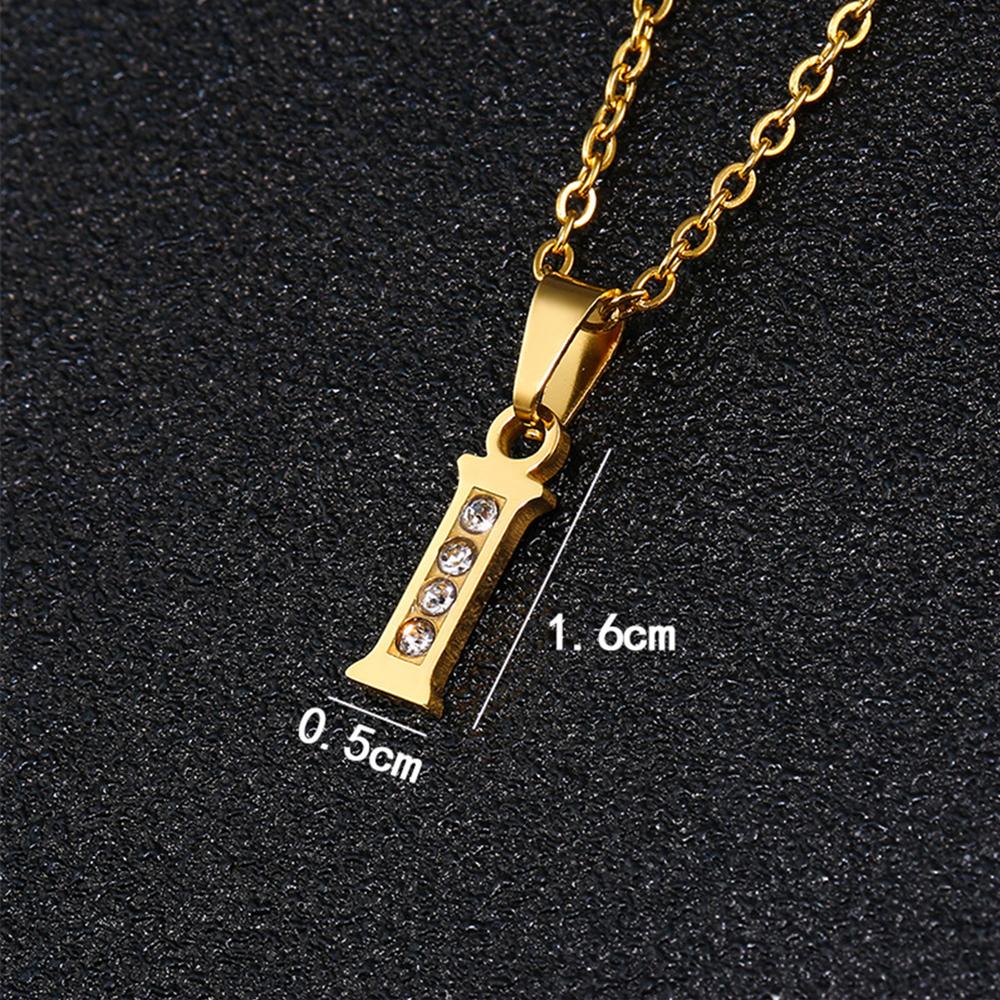 Initial A-Z Letter Name Pendant Female Gold Color Stainless Steel Small Alphabet Necklace For Women Jewelry Birthday Gift 2025