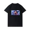 Herre Premium bomull Harajuku T-skjorte Evangelion Asuka Plakat Anime skjorte print T-skjorter Funny Style rundhals bomull T-skjorte Uformelle T-skjorter