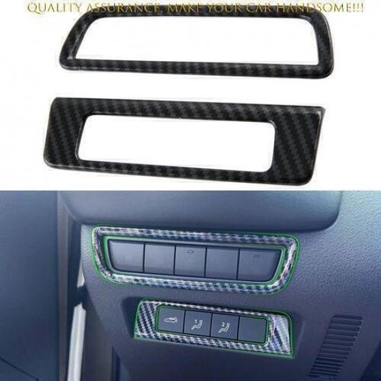For Mazda CX-50 2023-2024 Carbon Fiber Driver s Side Dash Control Cover Trim 2pc