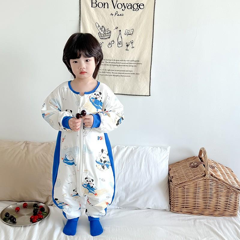 A-Class Cotton-Lined Baby Sleep Sack With Legs Toddlers 1-7 Years Winter Lightweight Sleeping Bag