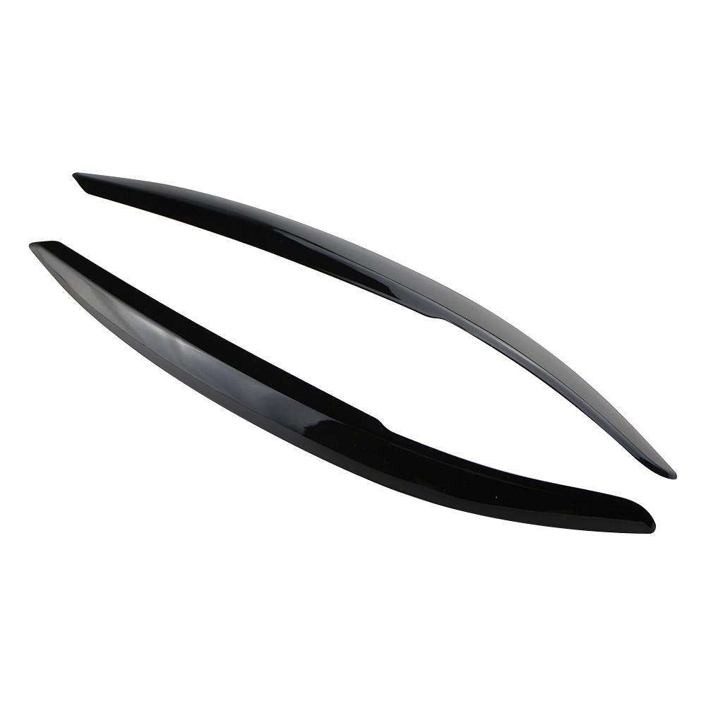 

For VW Polo MK5 2010-2018 Headlight Eyebrow Trim Cover Sticker Headlamp Accessories 2pcs Car Light Decoration чёрный
