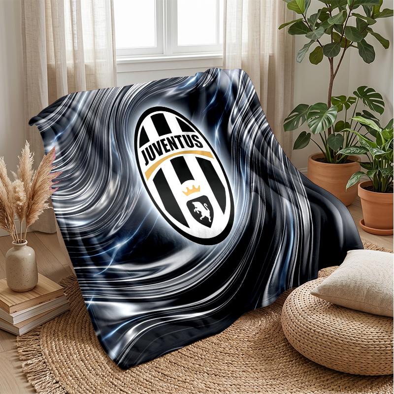 Juventus FC Theme blanket Soft Flannel Blanket Plush Throw Blanket Cozy Sofa Bed Blanket for Home Decor