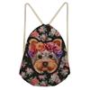 Drawstring Bag Backpack Flower Cat Animal Kids Party Gift Bag Sports Team Gym Bag