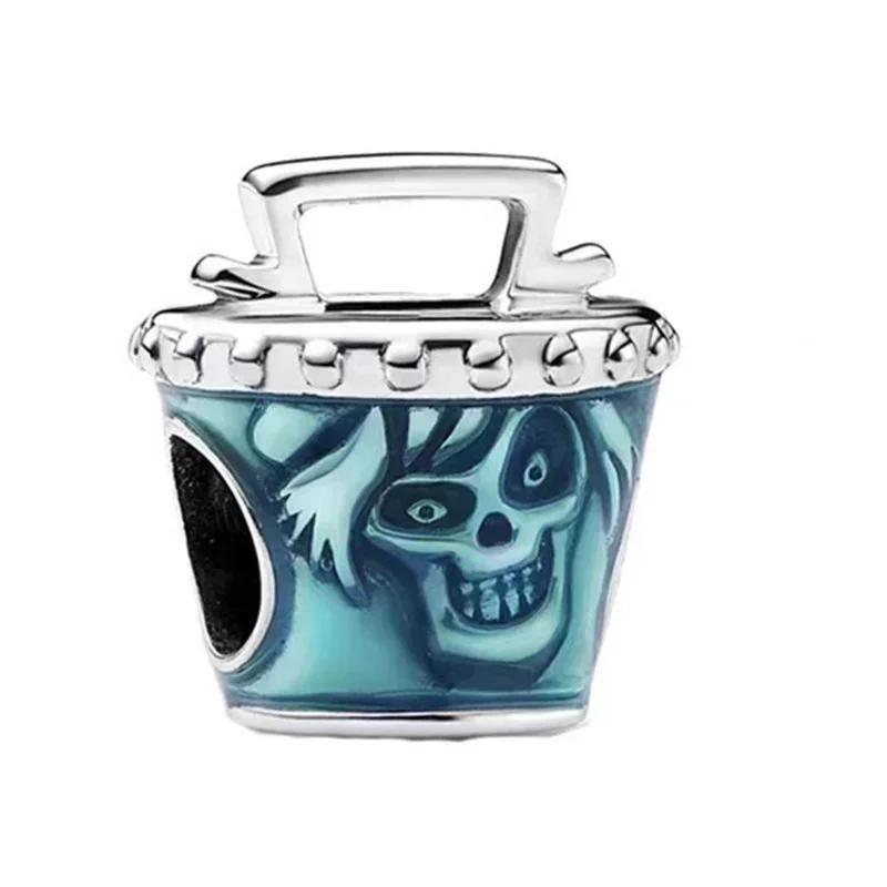 New Original Halloween Party Charms Luminous Pumpkin Skull Ghost Clown Beads Chameleon Bracelets Necklace Diy Jewelry Party Gift