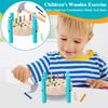 Children's Wooden Exercise Baby Hand-eye Coordination Hands And Brain Kindergarten Early Education Round Nail Hammering Table Educational Toy
