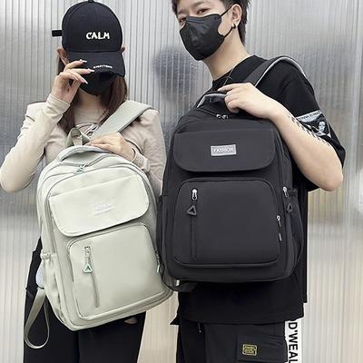 Fashionable New Style Junior High School Student Schoolbag Women with High Appearance  Simple Student Backpack Men's Youth Campus Backpack